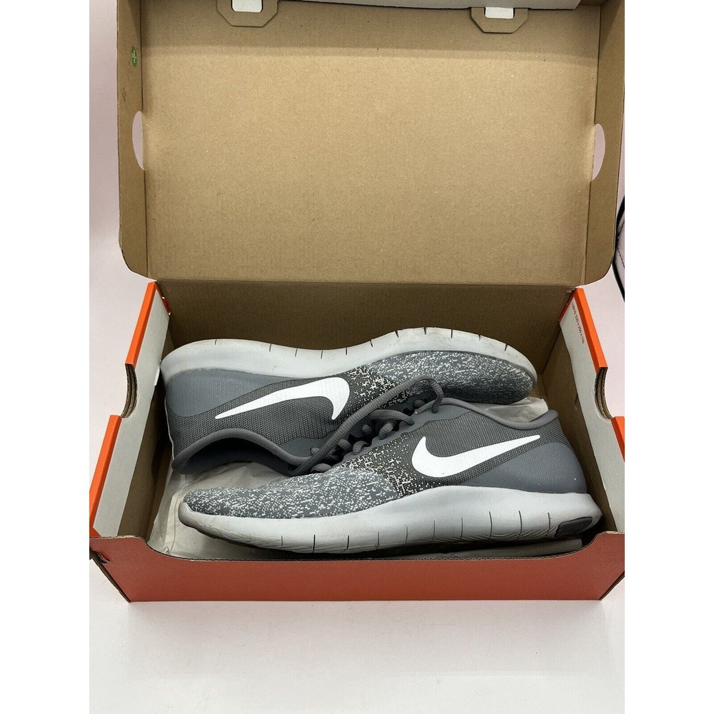 Nike Flex Contact Running Trainers Cool Grey/White-Pure Platinum Mens Size 8.5